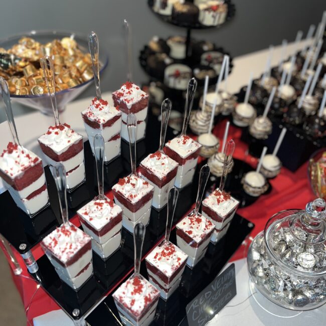 Red Velvet Dessert Shooters - Treat Table